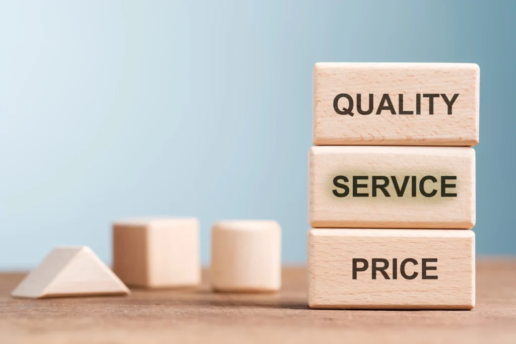 calidad, servicio y precio